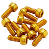 Reverse Pedal Pins US Size Medium 11mm (Gold), 10 Pack