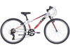 Apollo Neo 24" Kids Bike 7-Speed Brushed Alloy/Black/Red