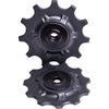 Reverse Pulley Set 11T, Upper and lower pulley (P1 set) ID Ø5mm, width 8mm Nylon & sealed bearing