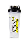 Ryno Power Clear Shaker Bottle with Blender Ball Whisk