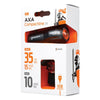 AXA Compactline 35 USB Rechargeable Light Set - 35 Lux Front & Rear