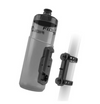 Fidlock Bottle 600ml + Uni Base Inc Cageless Magnetic-Mechanical Mounting System - Transparent Black