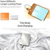Nitecore 5,000MAH Magnetic Ultra Thin Power Bank Built-in USB Titanium Gray