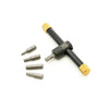Pedro's T-Handle Bit Drive - Sliding T-Handle with 5 Bits, 80g