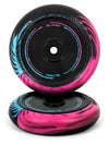 Slamm 110mm Swirl Hollow Core Wheels Black/Blue/Pink - Pair