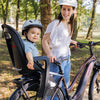 Polisport Groovy MIK‑HD Rear Bicycle Seat – Black/Dark Grey (Up to 22 kg)