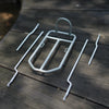 VLCmade Foot Long Rear Rack, Cromoly, Painted Silver