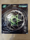 Brake Disc Rotor Reverse AL/Steel 180mm Green
