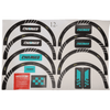 Charged 12 inch Blue Decal Set