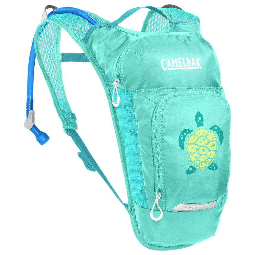 CamelBak Mini M.U.L.E. Sac à dos d'hydratation pour enfants pour randonnée et vélo Vert/montagne 1,4 l
