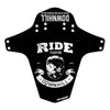 Mud guard MTB Bike Because Downhill Black White