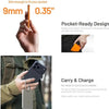 Nitecore 5,000MAH Magnetic Ultra Thin Power Bank Built-in USB Titanium Gray