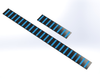 Pro Mud Guard Sticker Rear Mini Cyan RRP