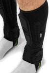 REKD Energy Covert Shin+Ankle Guards Black Short Small/Medium