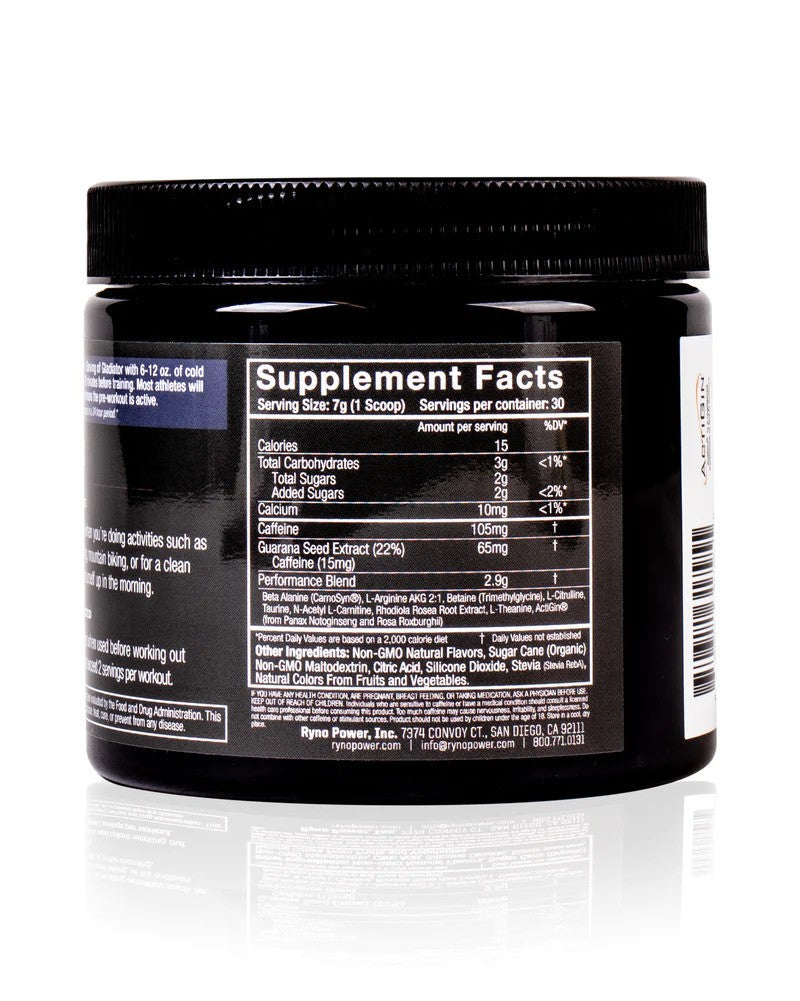 Ryno Power Gladiator Tub Concord Grape 150g– Rider 18