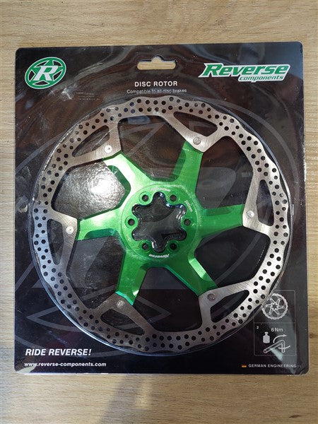 Brake Disc Rotor Bike Reverse AL/Steel 200mm Green