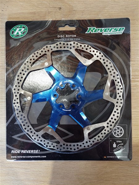 Brake Disc Rotor Bike Reverse AL/Steel 200mm Blue