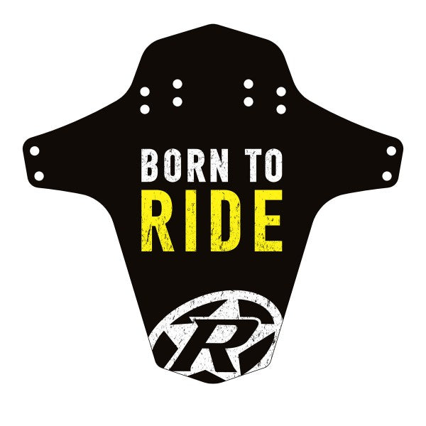 Mud guard MTB Bike Born to Ride Black Light Yellow