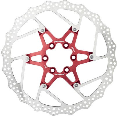 Brake Disc Rotor Bike Reverse AL/Steel 180mm Red