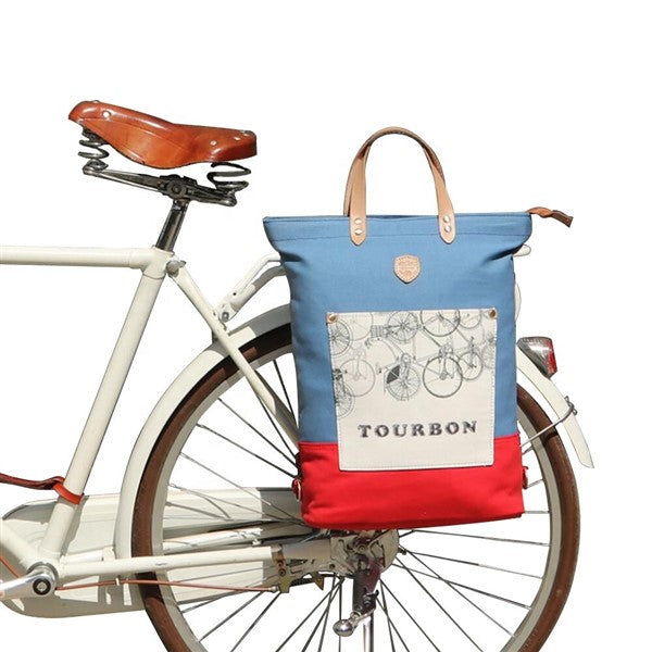 Canvas bike pannier bag Tourbon