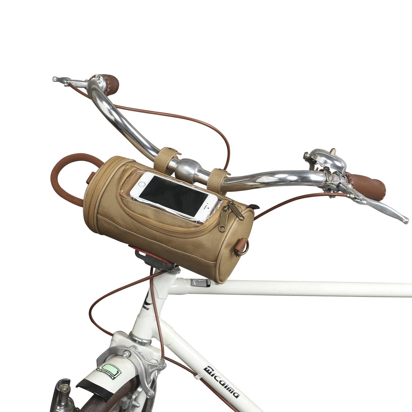 Canvas bike handlebar cell phone case Tourbon
