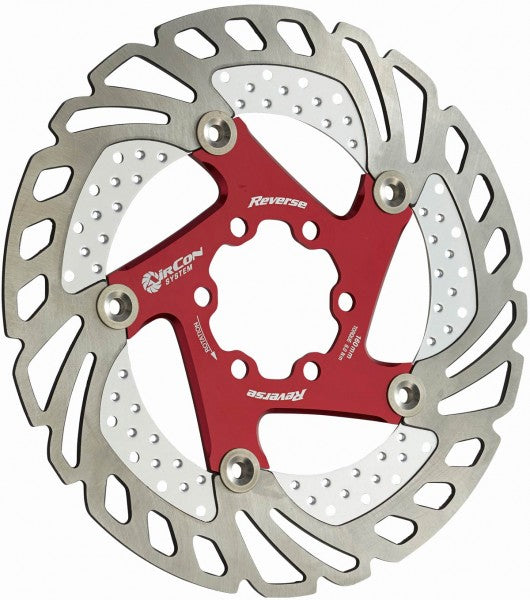 Brake Disc Rotor AirCon 160mm Red