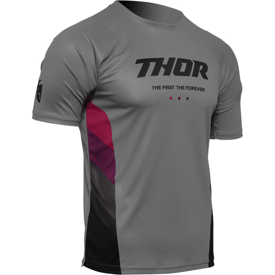 Jersey Thor MX MTB Assist React Grey/Purple XL