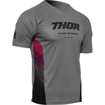 Jersey Thor MX MTB Assist React Grey/Purple Small